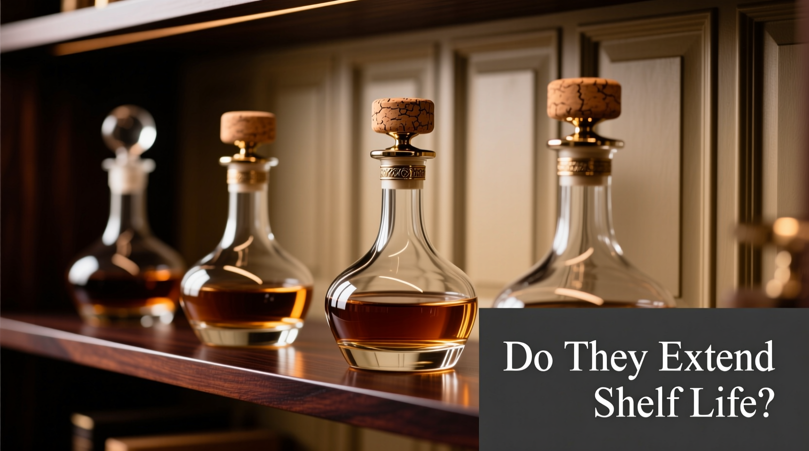 whiskey decanters with stoppers do they extend shelf life significantly