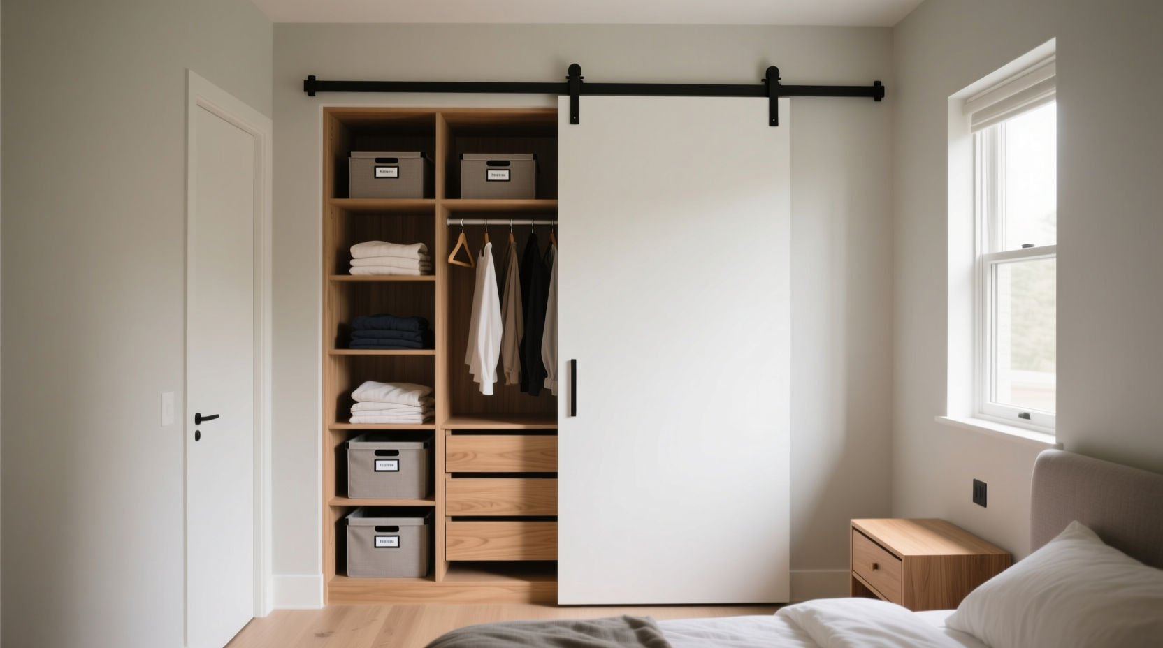 barn door wardrobe worth it for small bedrooms