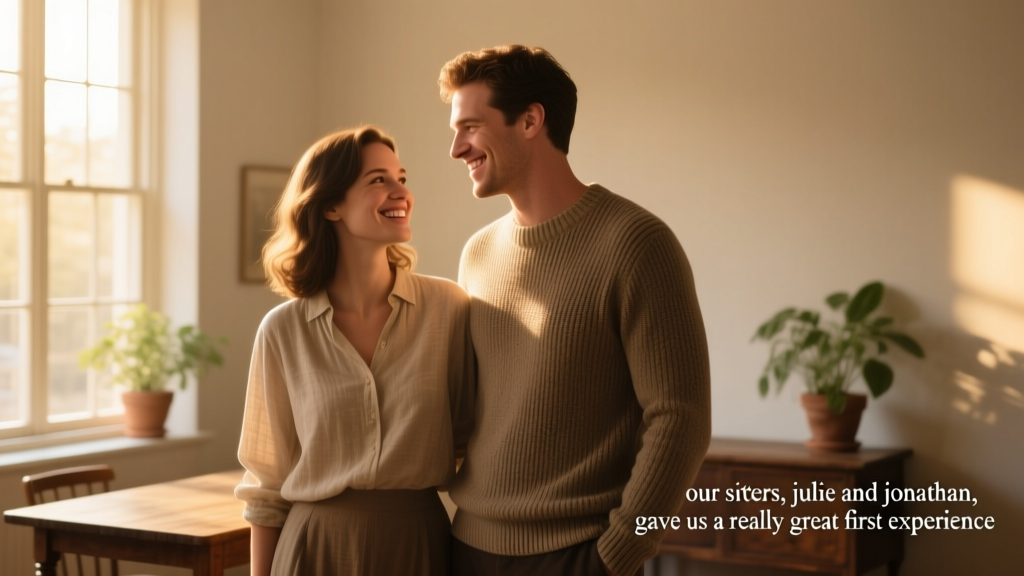 "Our sitters, Julie and Jonathan, gave us a really great first experience"