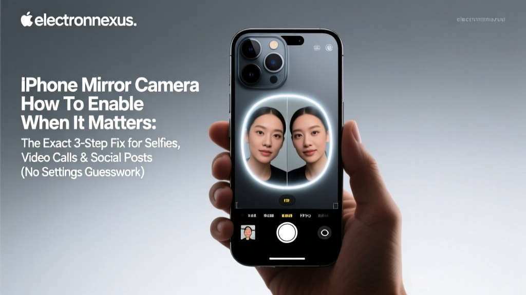 iPhone Mirror Camera How To Enable When It Matters: The Exact 3-Step Fix for Selfies, Video Calls & Social Posts (No Settings Guesswork)
