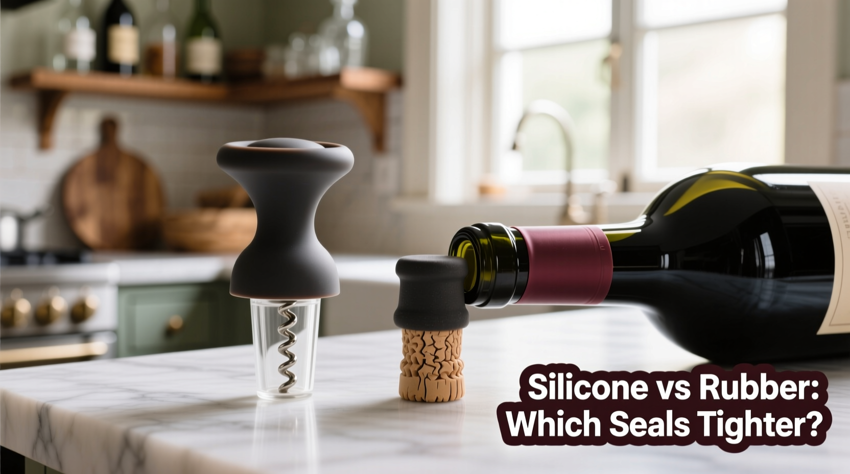 reusable silicone wine savers vs rubber stoppers which creates a tighter seal
