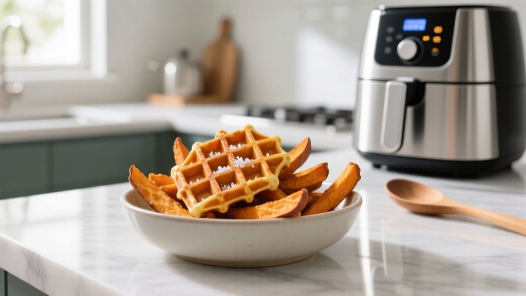 Sweet Potato Waffle Fries in Air Fryer: Crispy Every Time
