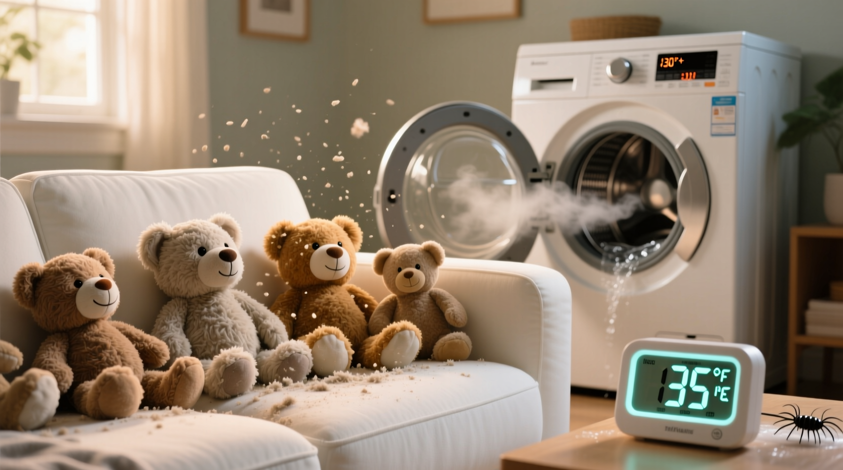 freezing stuffed animals for dust mite control
