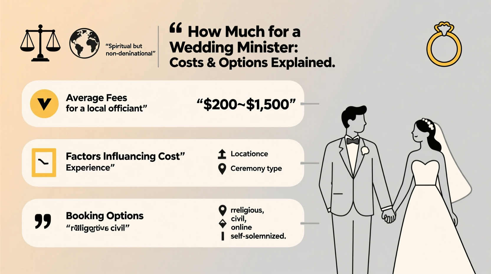 how much for a wedding minister