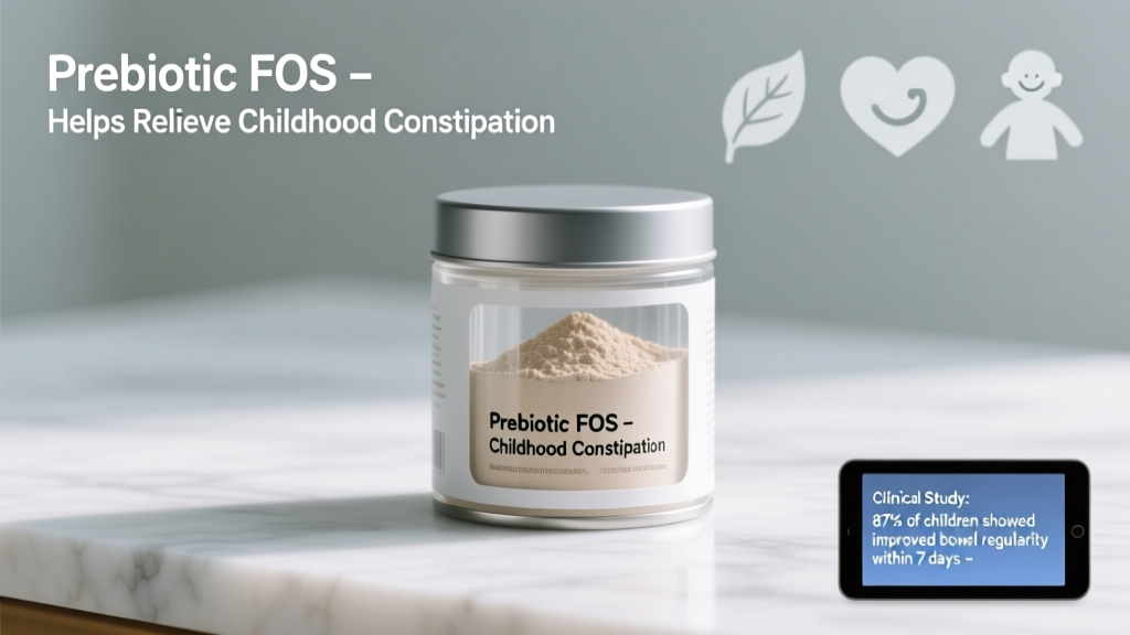 Prebiotic FOS Can Help Relieve Constipation in Children: Evidence-Based Insights from Clinical Studies and Practical Guidance
