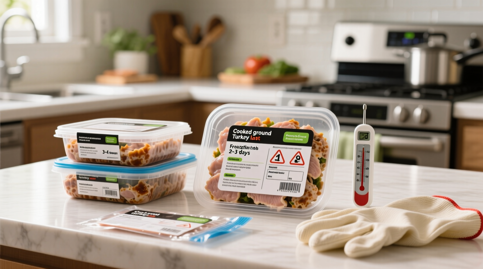 how long does cooked ground turkey last