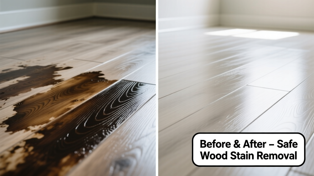 How to Remove Wood Stain from Vinyl Flooring Safely