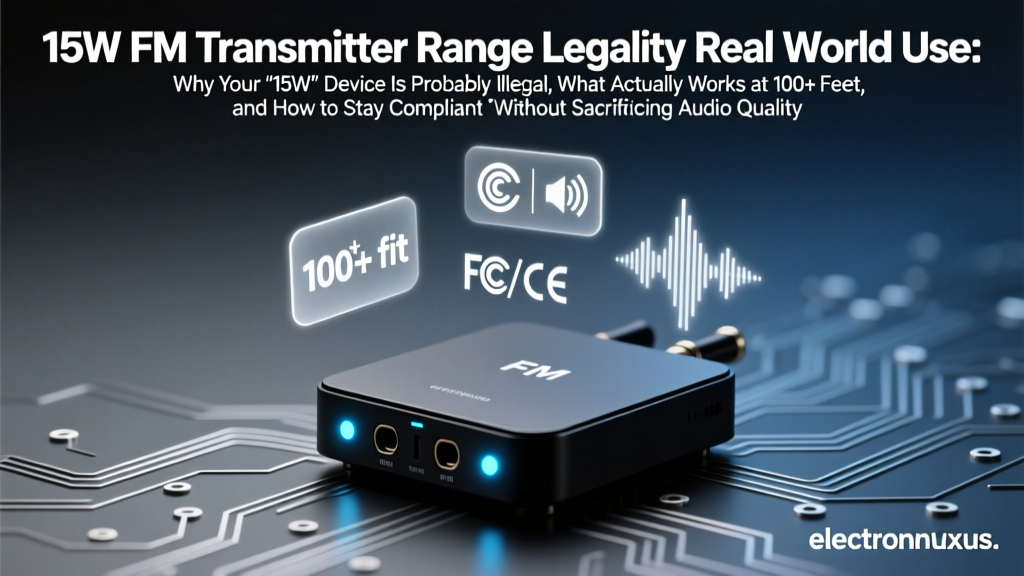 15W FM Transmitter Range Legality Real World Use: Why Your '15W' Device Is Probably Illegal, What Actually Works at 100+ Feet, and How to Stay Compliant Without Sacrificing Audio Quality
