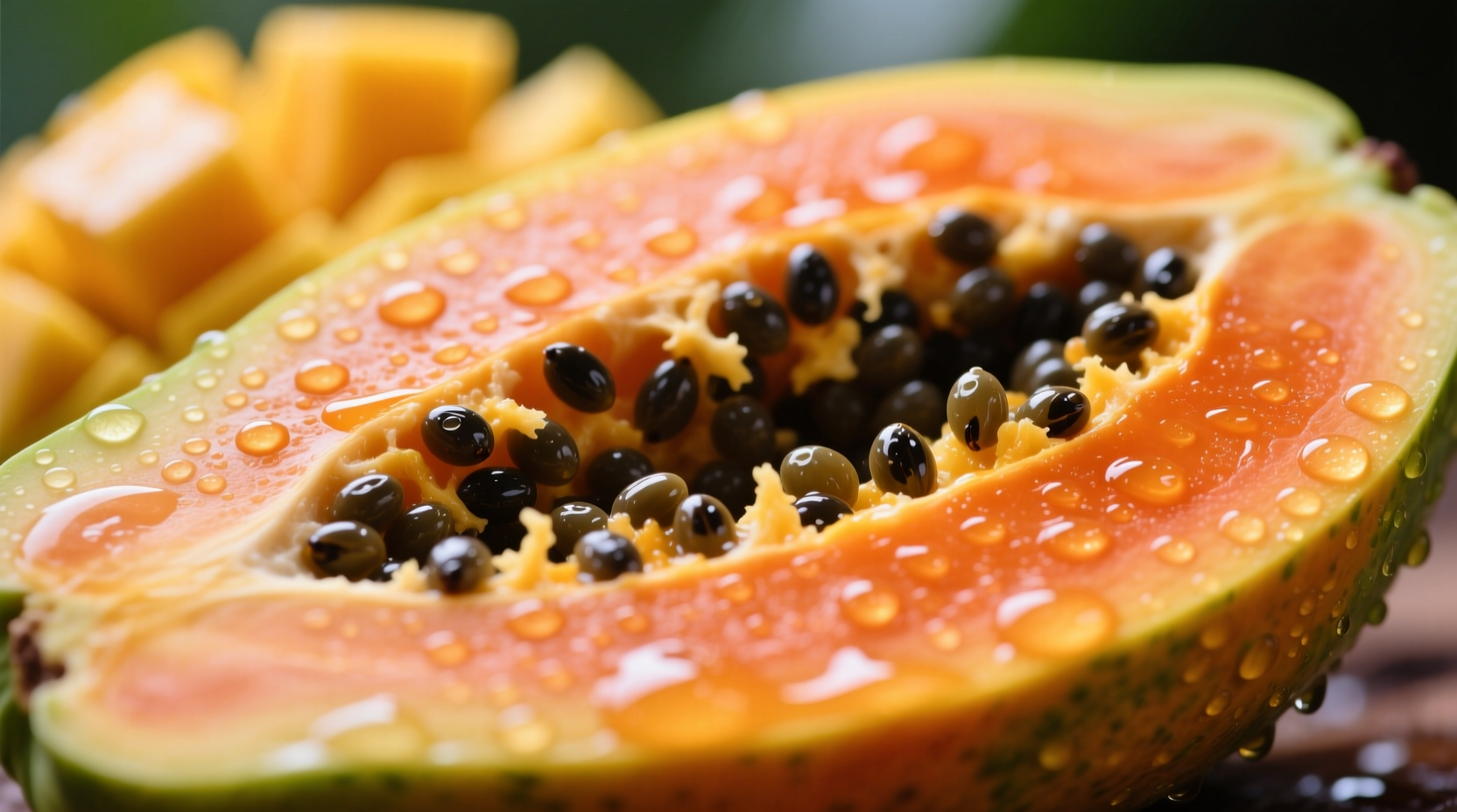 what does papaya fruit taste like