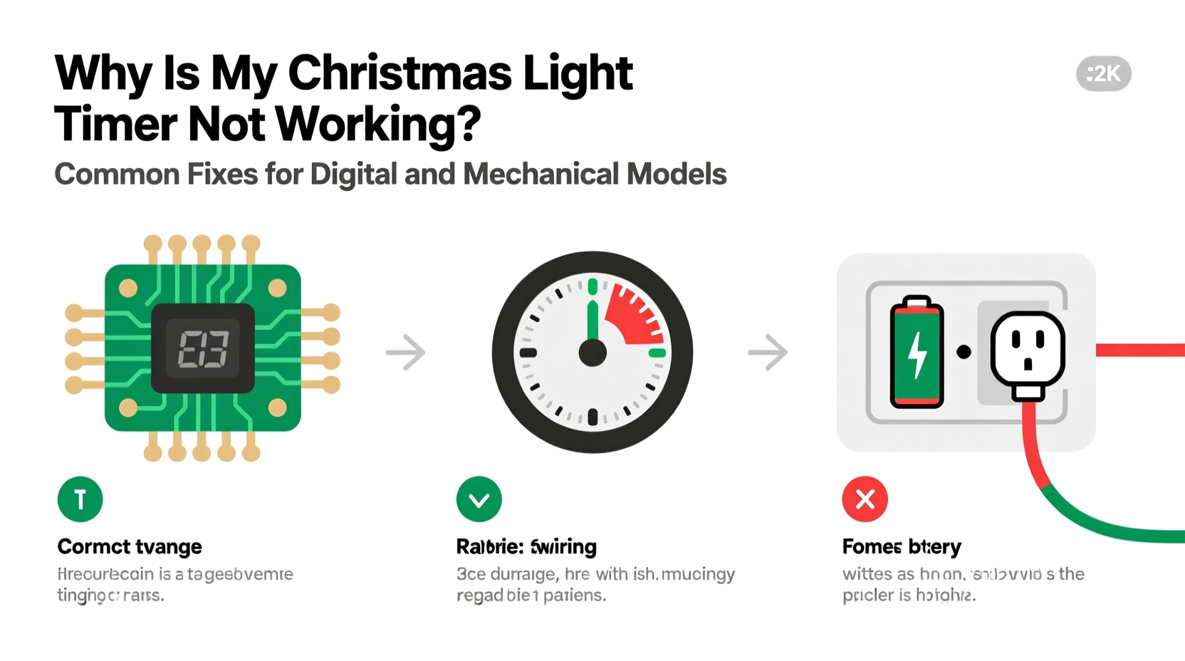 why is my christmas light timer not working common fixes for digital and mechanical models