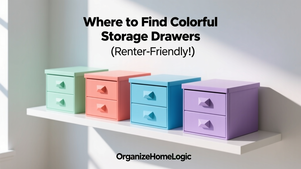 Where to Find Colorful Storage Drawers (Renter-Friendly!)