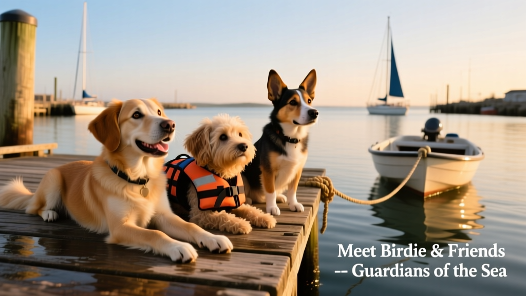 Meet Birdie and Friends, the Adorable Sea Tow Dogs Who Spend Their Days Helping Boaters in Distress