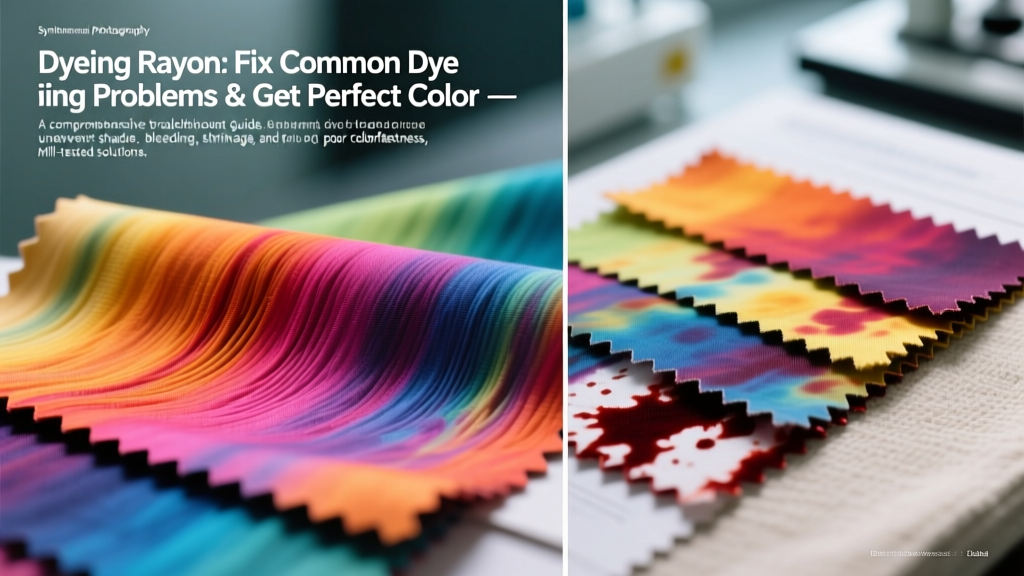 Dyeing Rayon: Fix Common Dyeing Problems & Get Perfect Color