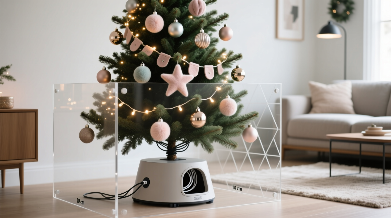 how to make a christmas tree pet proof without sacrificing style