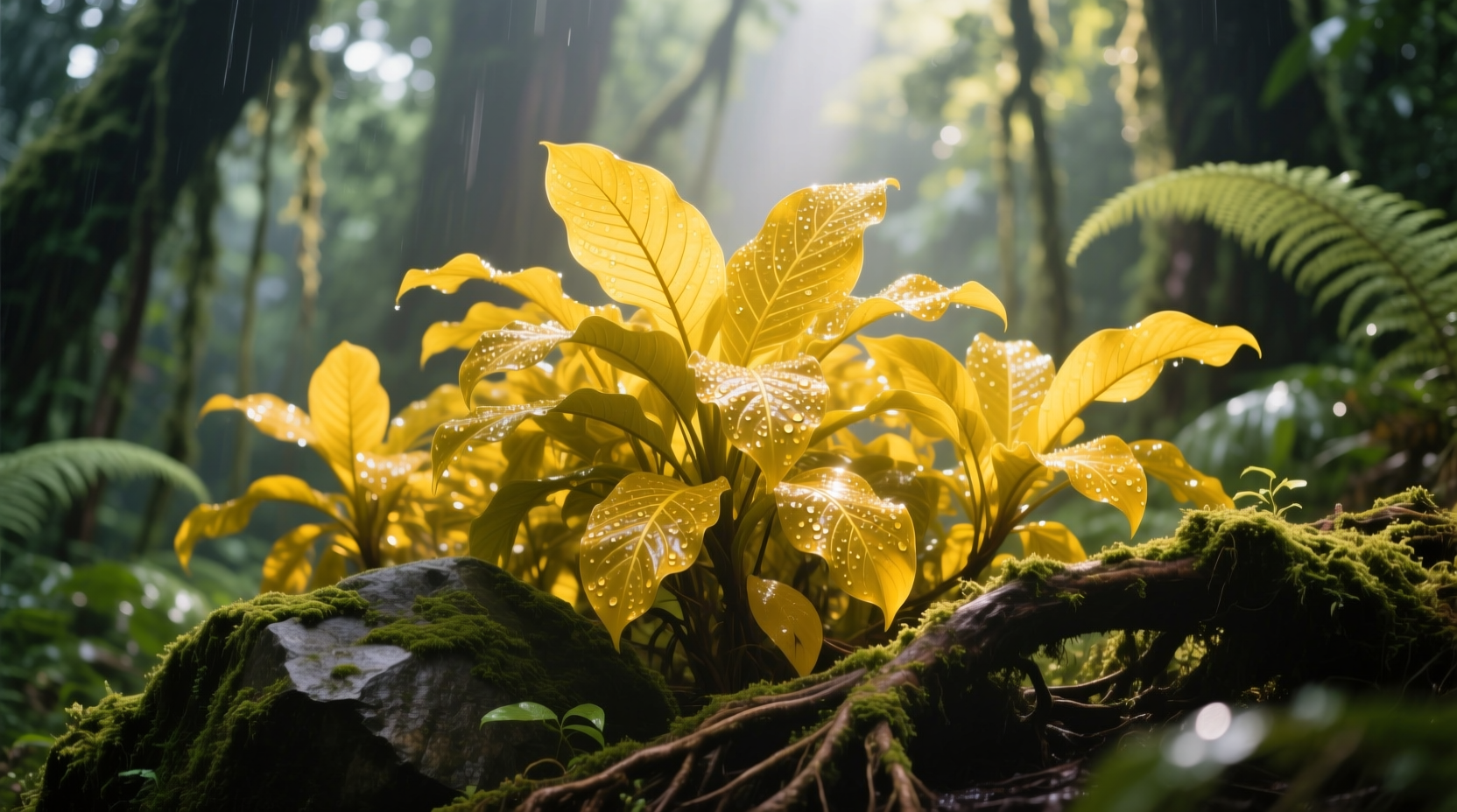 yellow plants leaves