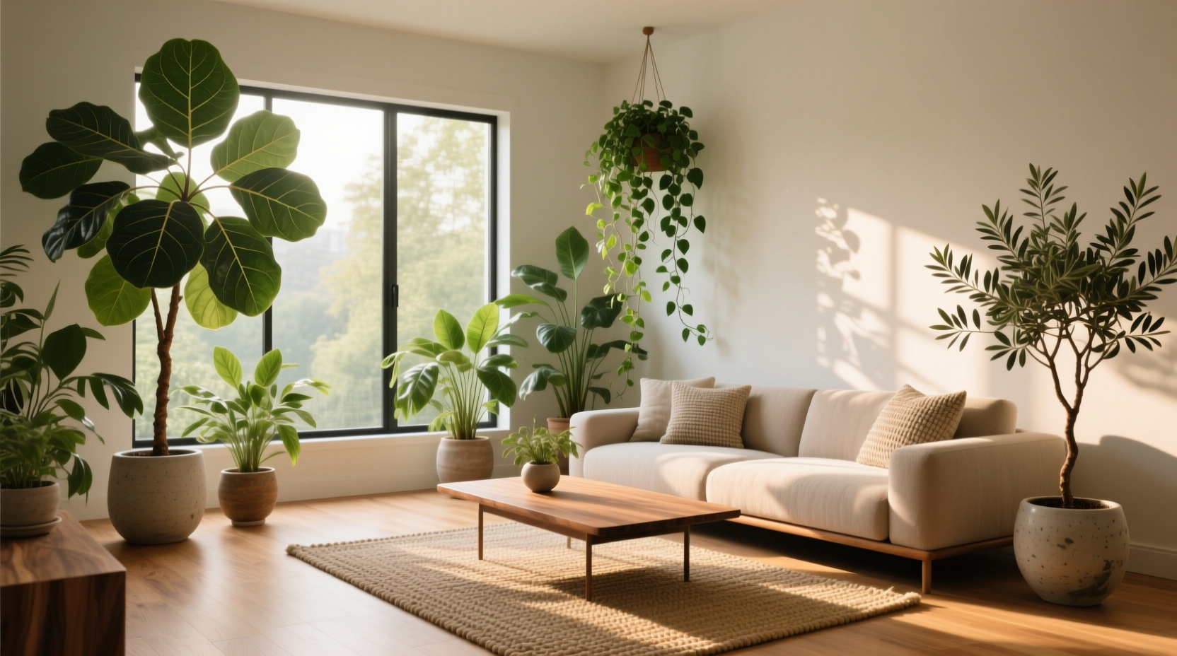 interior decorating with plants