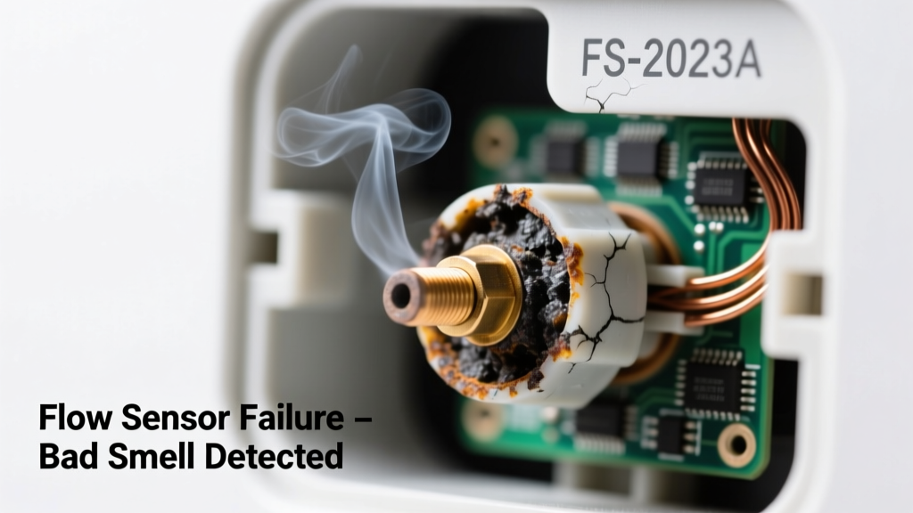 Tankless Water Heater Flow Sensor Failed: Bad Smell?