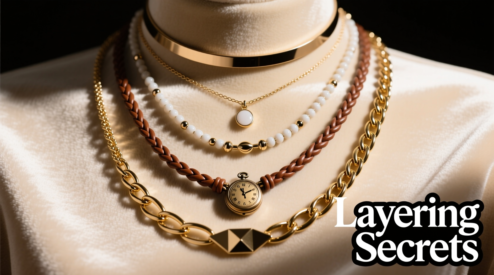 how to layer necklaces of different lengths without tangling or clashing