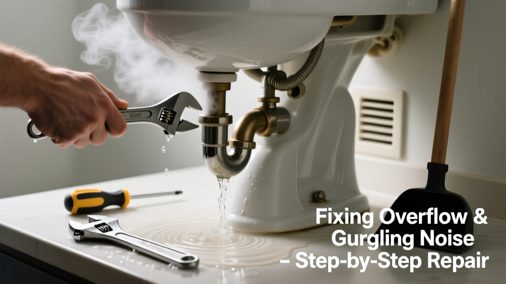 Fixing a Toilet Overflowing with Gurgling or Hissing Noise
