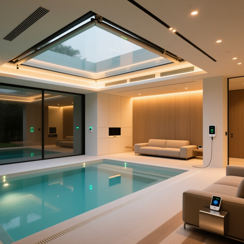 Smart Indoor Pool Room: Humidity Control, Covers & Automation Guide