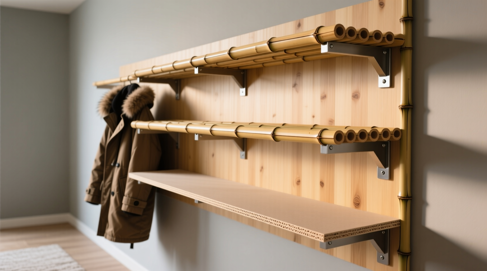 bamboo vs mdf for heavy coat storage