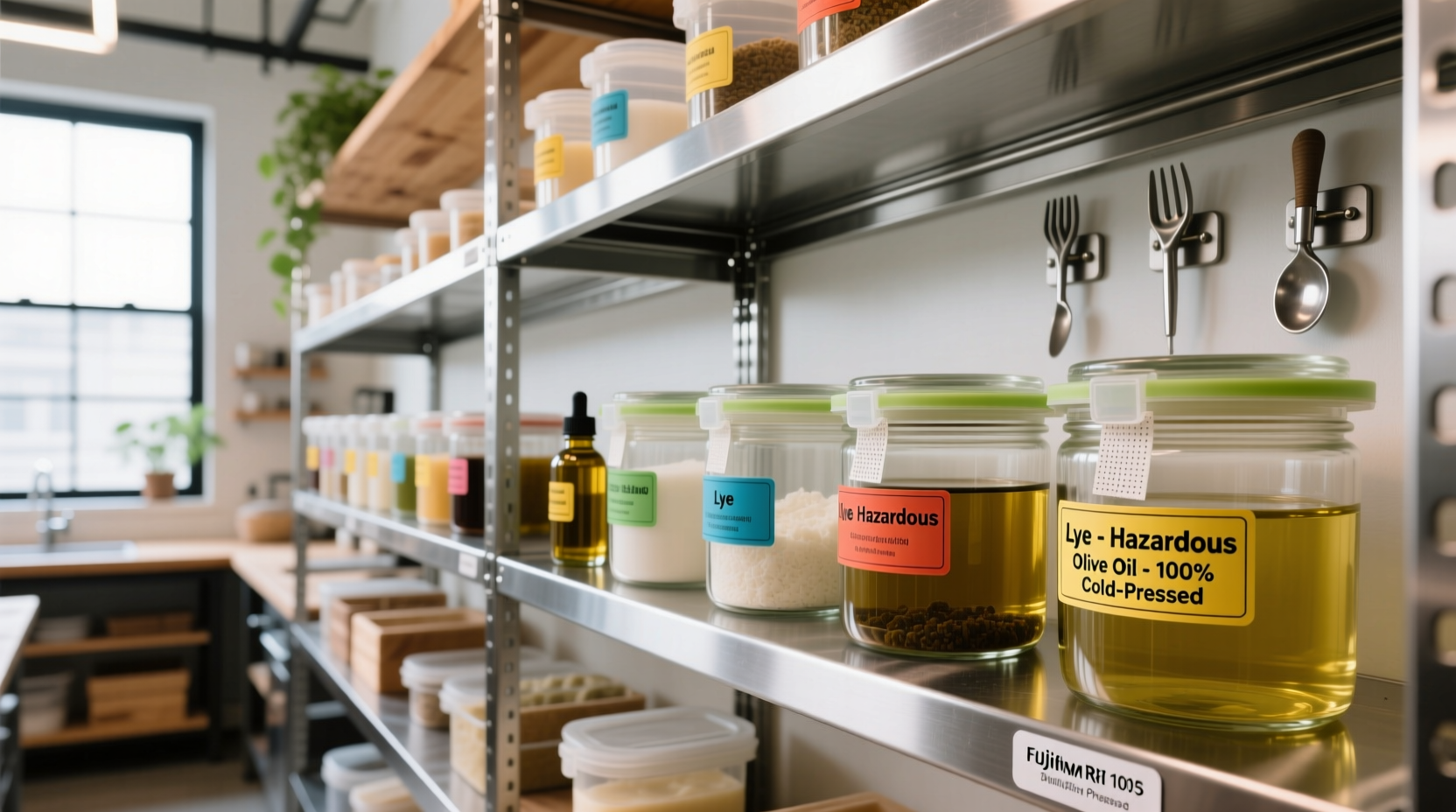 closet organization tips for soap makers