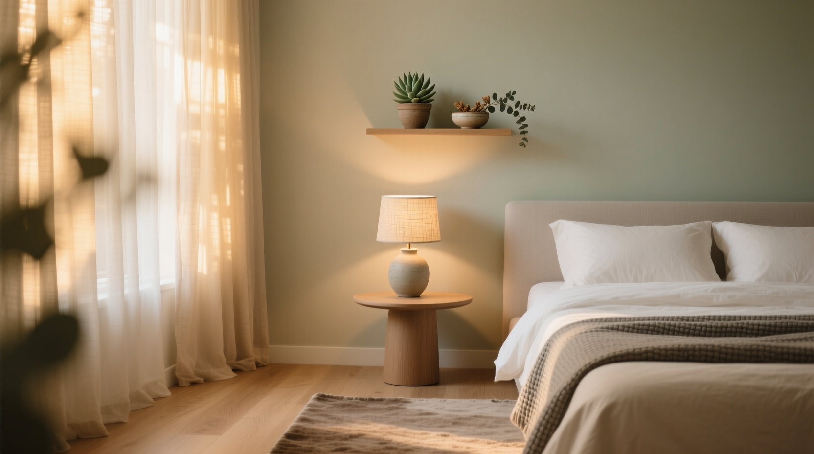 how to create a calming bedroom space using soft lighting