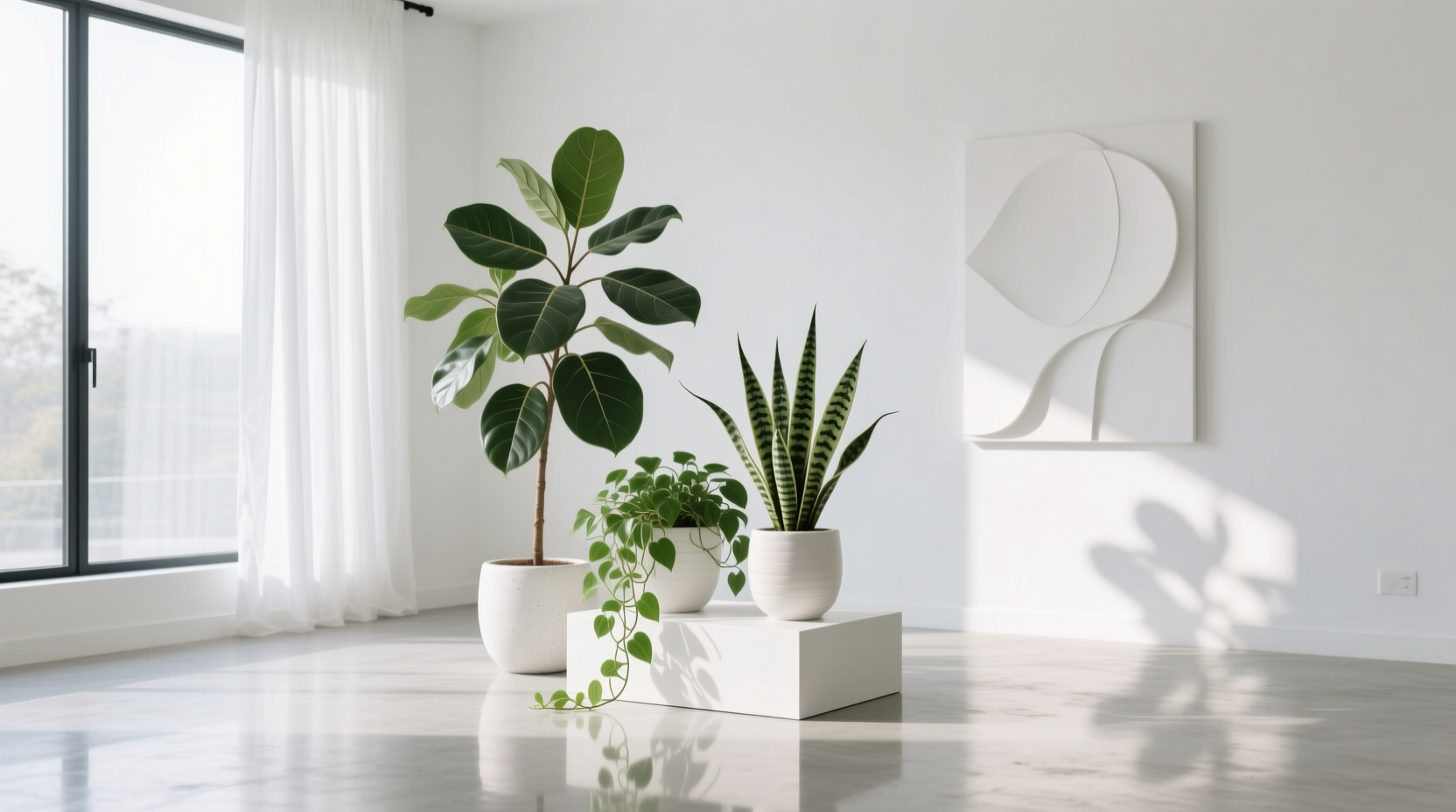 indoor plants white