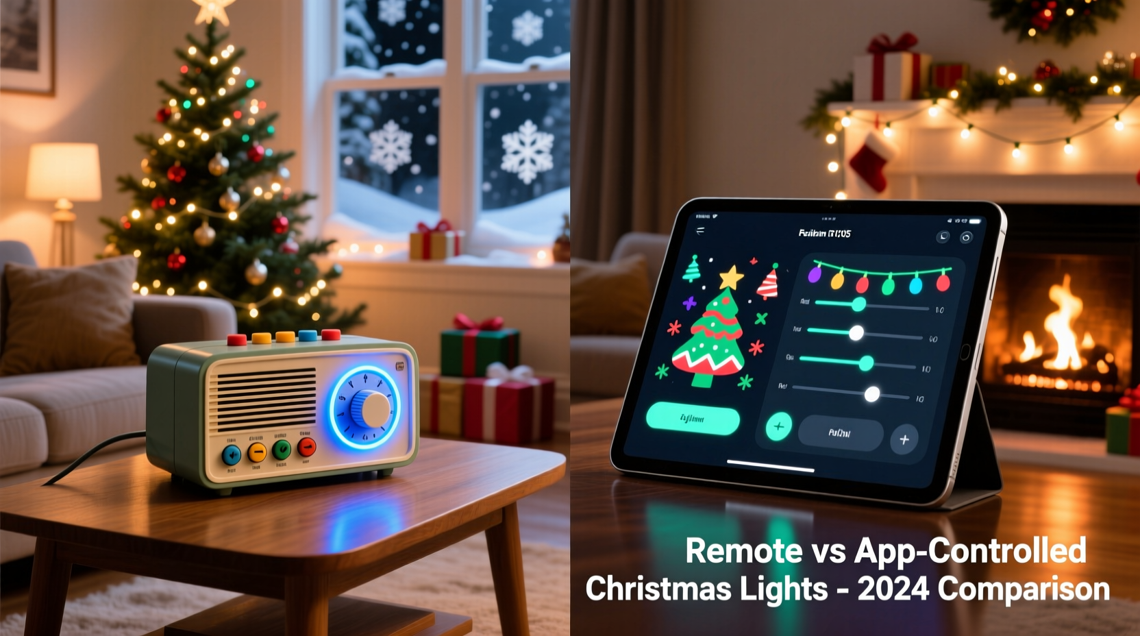 remote controlled vs app based christmas light controllers
