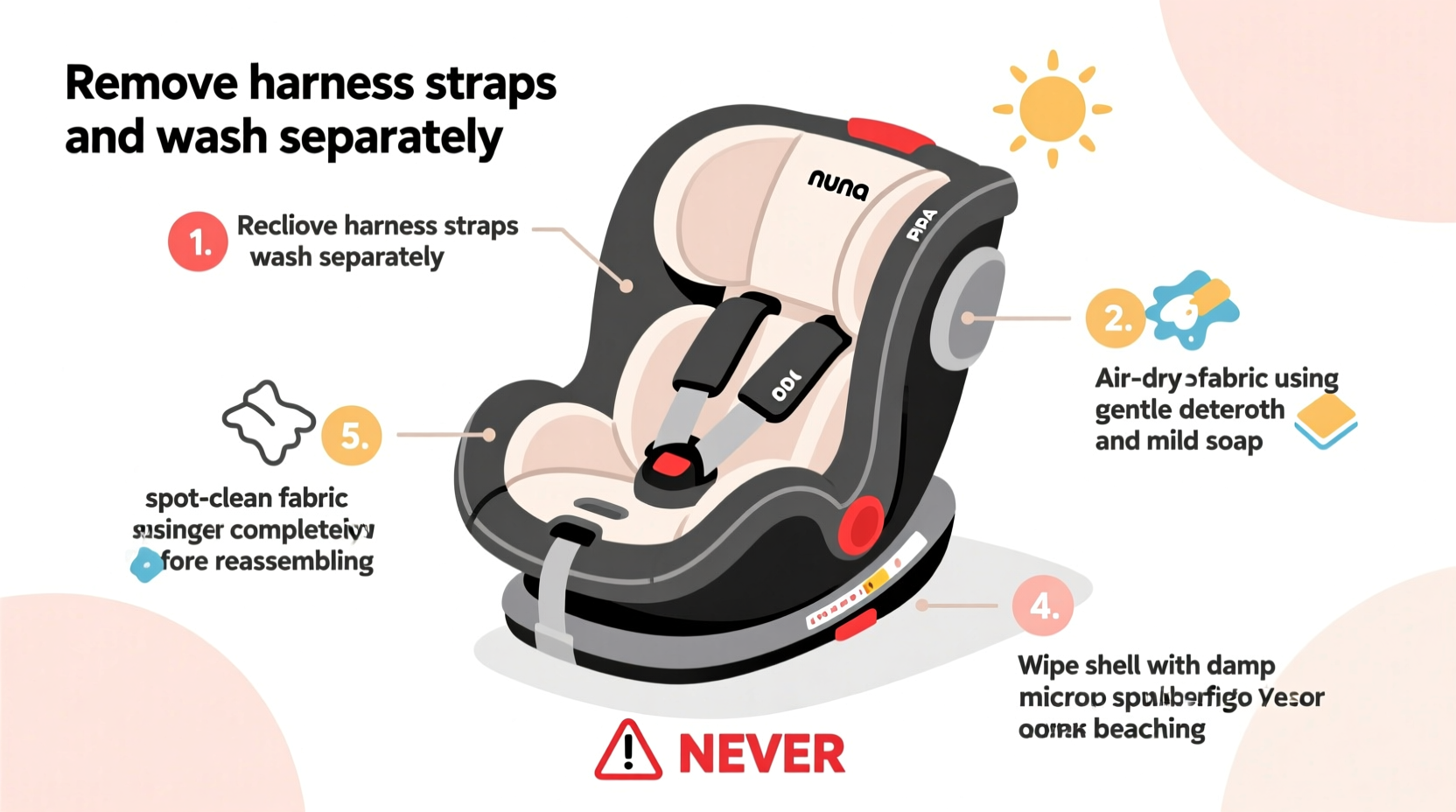 how to wash nuna pipa car seat