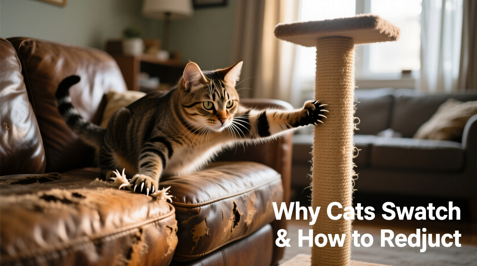 cat scratching sofa why they do it and how to redirect to a scratching post