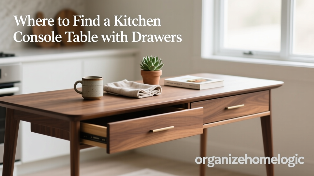 Where to Find a Kitchen Console Table with Drawers