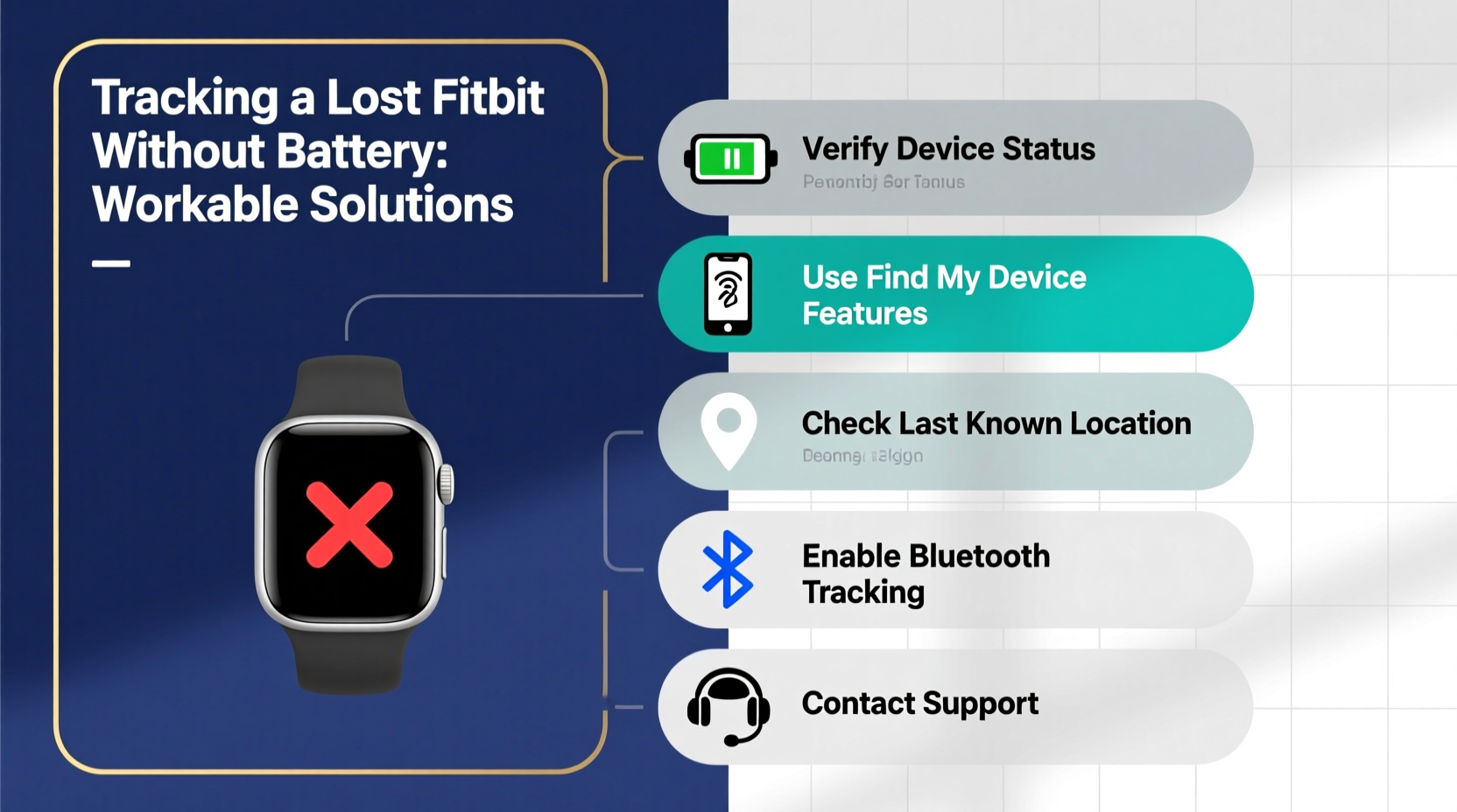 tracking lost fitbit without battery workable solutions