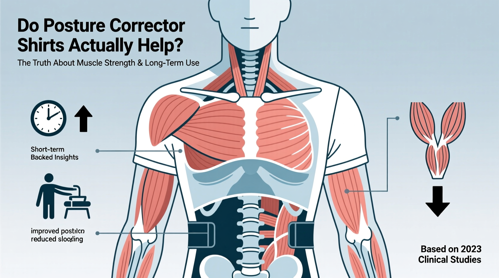 do posture corrector shirts actually help or make muscles weaker over time