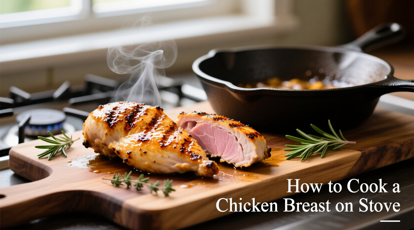 how to cook a chicken breast on stove