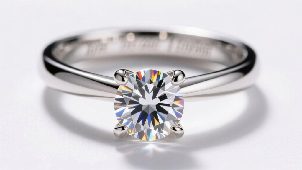 Macro shot of a platinum box setting earring, showing four metal walls securely framing a brilliant princess-cut diamond stone.