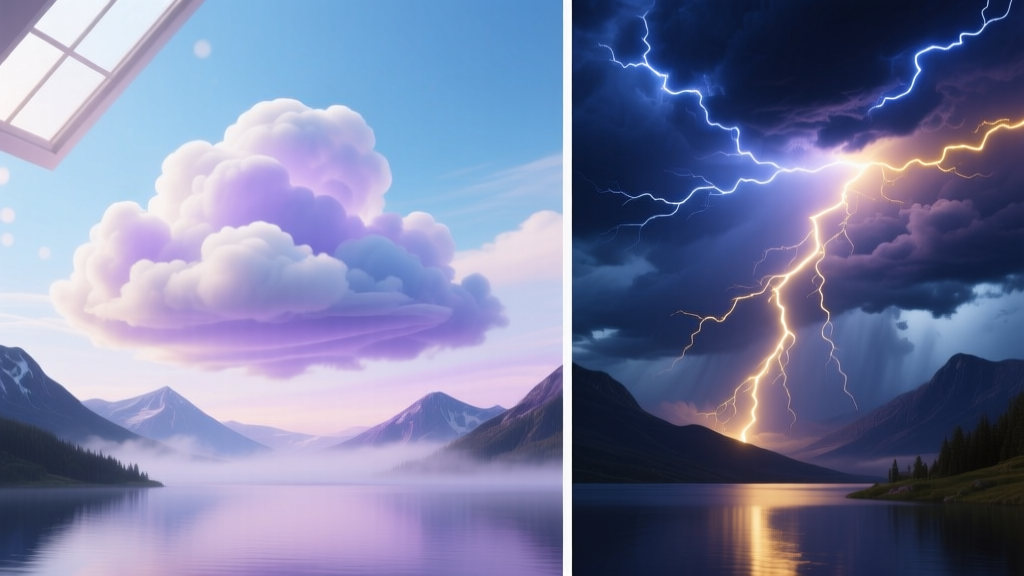 Cloud vs Lightning: Dream Symbol Comparison