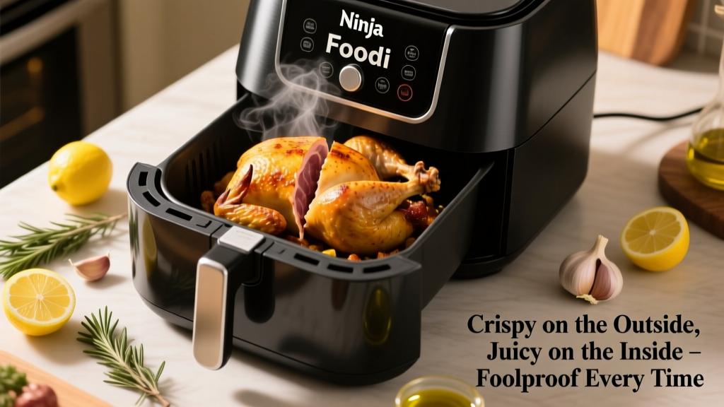 Grill Whole Chicken in Ninja Foodi: Crispy & Juicy
