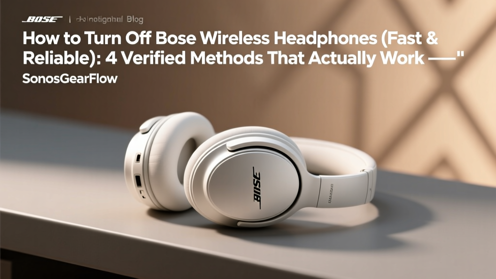 How To Turn Off Bose Wireless Headphones (2026)
