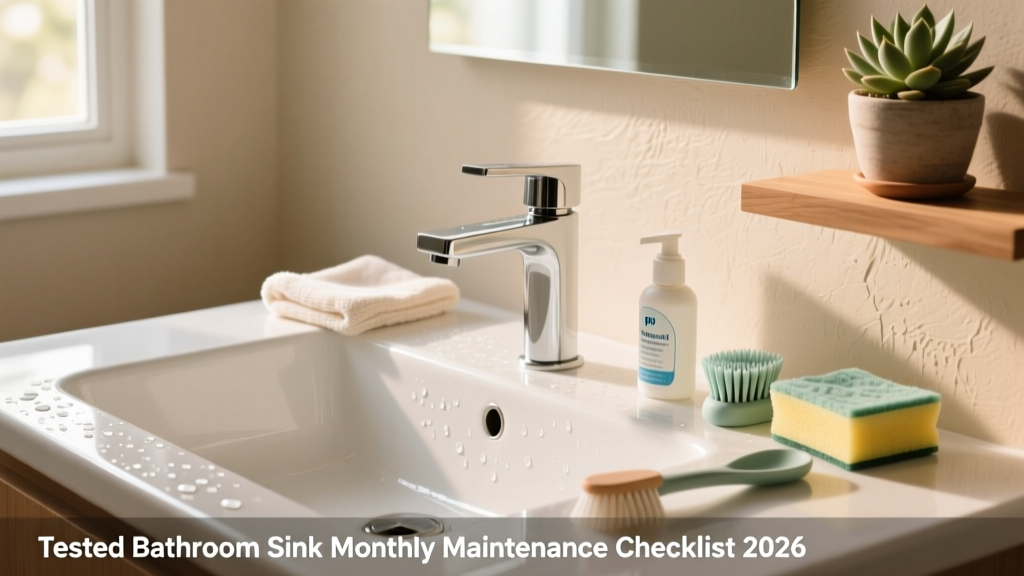 Tested Bathroom Sink Monthly Maintenance Checklist 2026