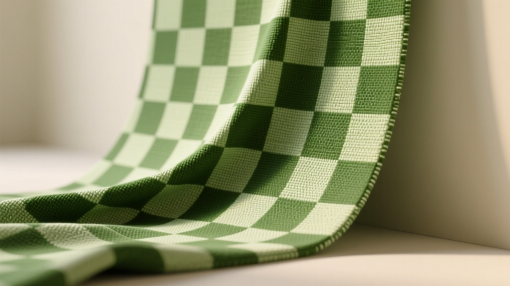 Aesthetic Green Checkered Wallpaper: Sustainable Style Guide