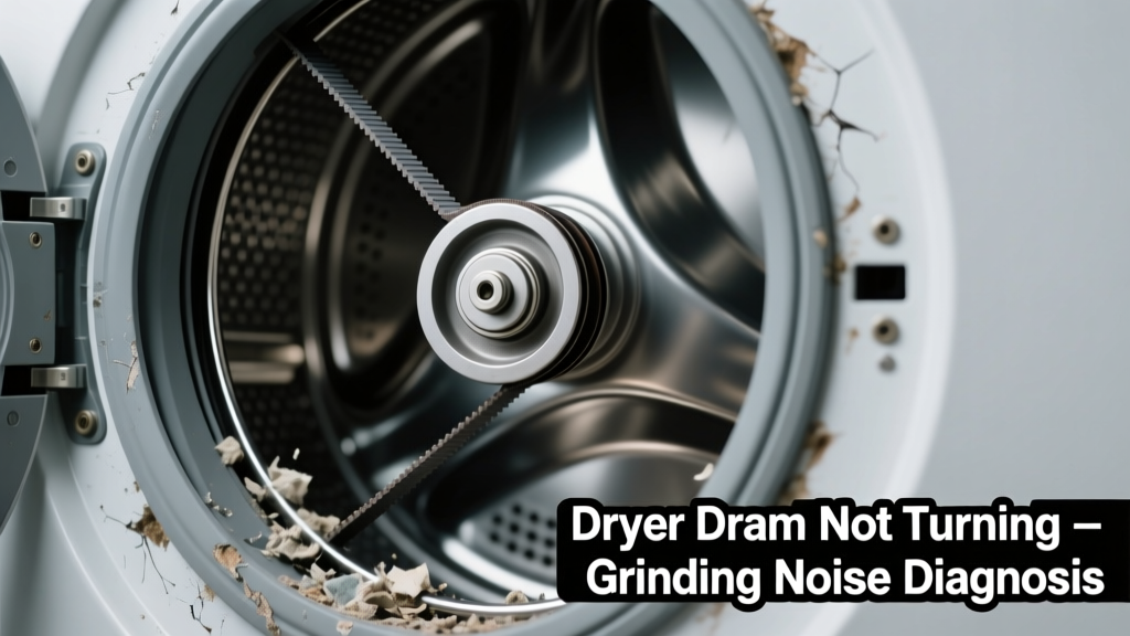 Dryer Drum Not Turning with Grinding Noise: Quick Diagnosis