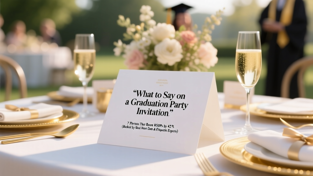 Graduation Party Invitation Phrases That Boost RSVPs