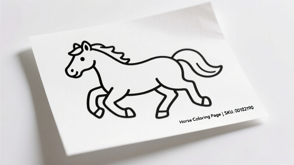 Horse Coloring Pages_00102190: Safety-First Creative Activity for Children Ages 3–10