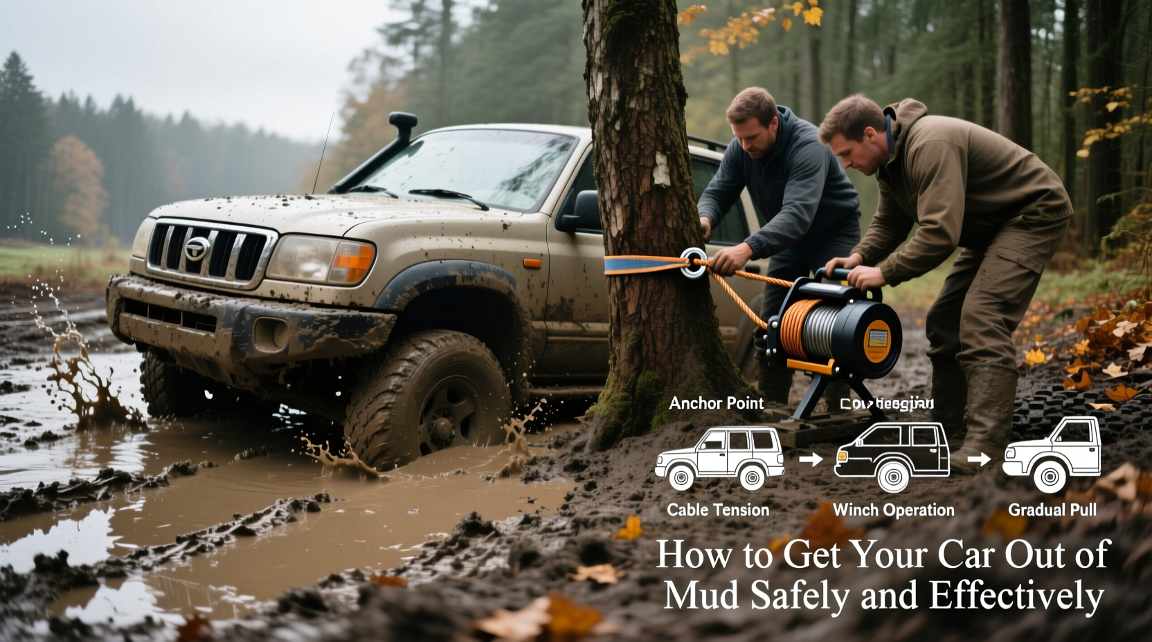 how to get car out of mud