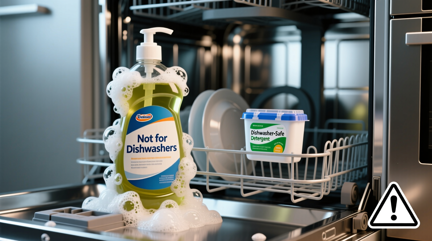 why shouldnt use normal dish soap in a dishwasher