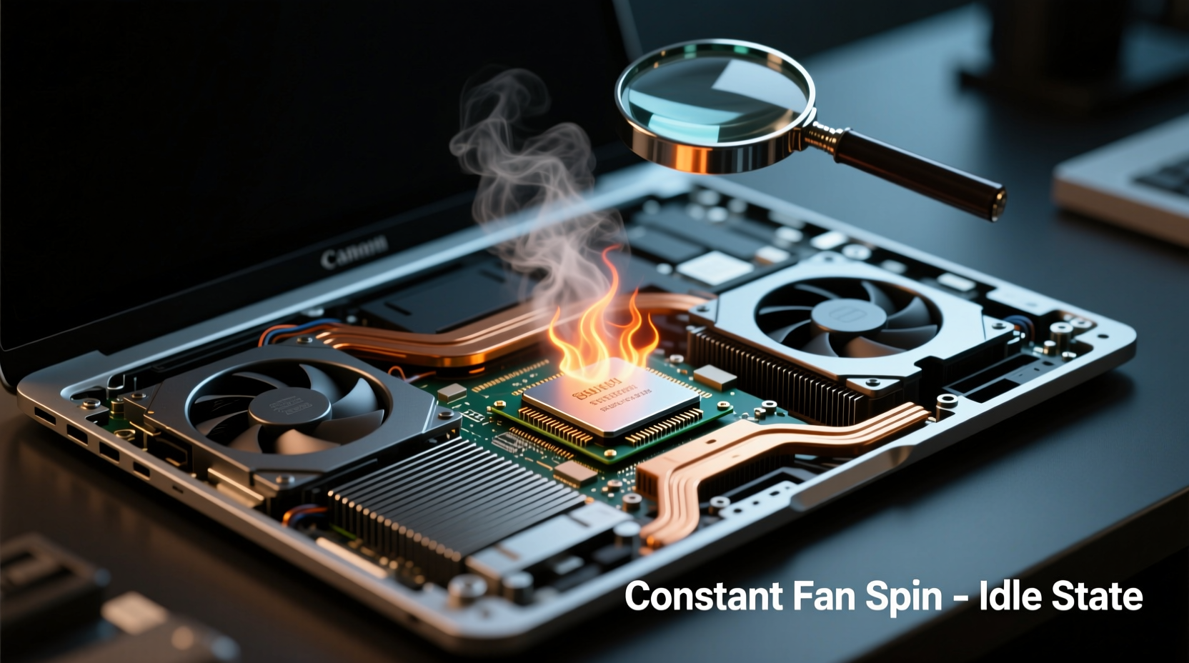 why does my laptop fan run constantly even when idle cooling solutions tested