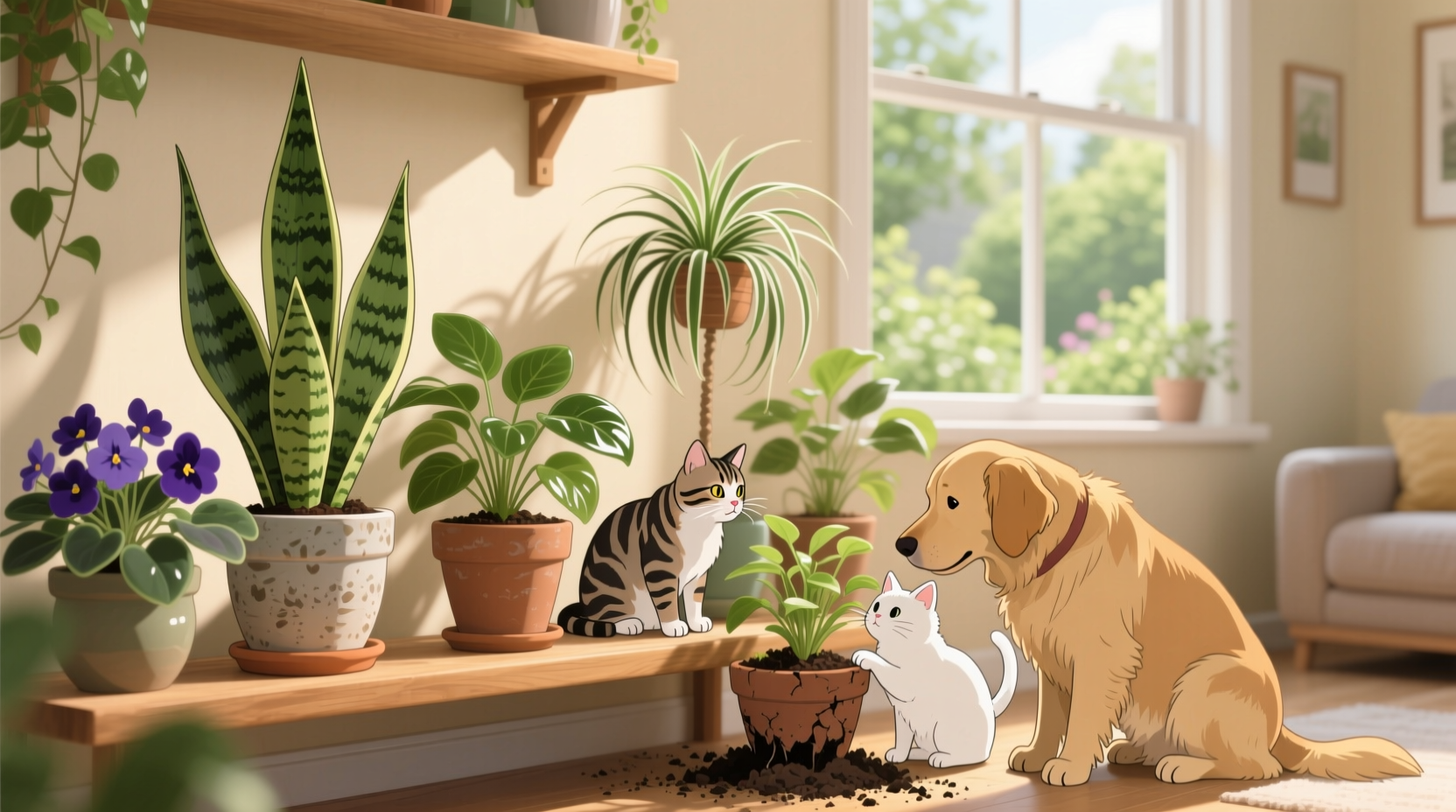 houseplants safe for dogs and cats