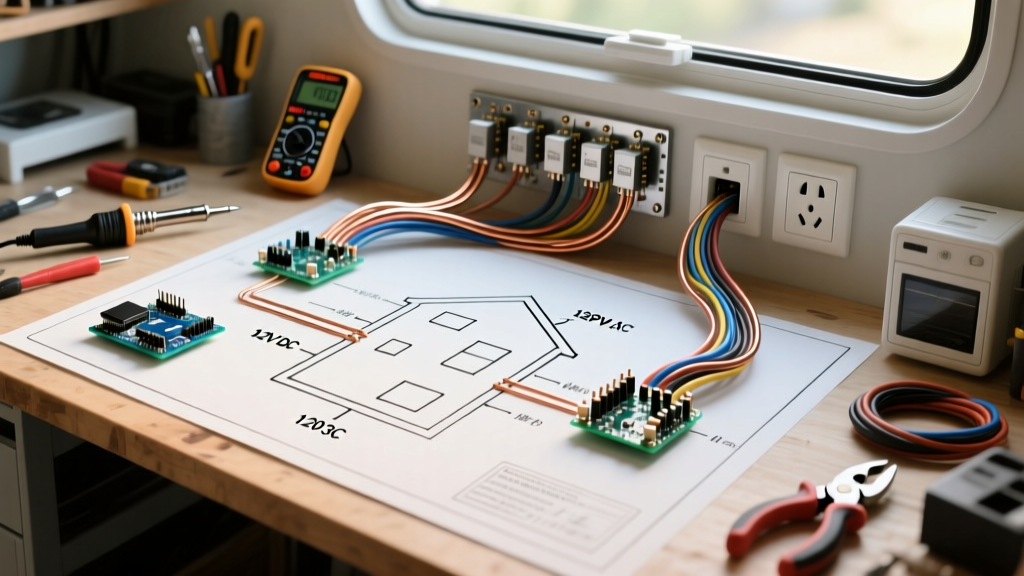 Skoolie RV Wiring Diagram for House Systems: 12V & 120V Guide