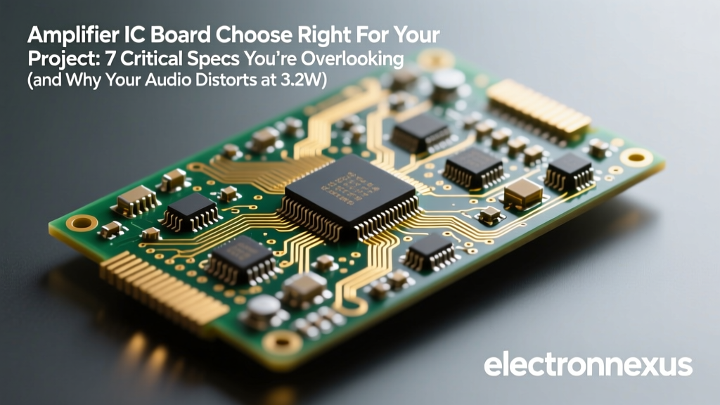 Amplifier IC Board Choose Right For Your Project: 7 Critical Specs You’re Overlooking (and Why Your Audio Distorts at 3.2W)
